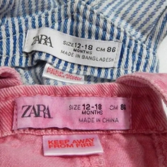 Zara Baby Denim Dress and Overalls - Picture 2 of 4